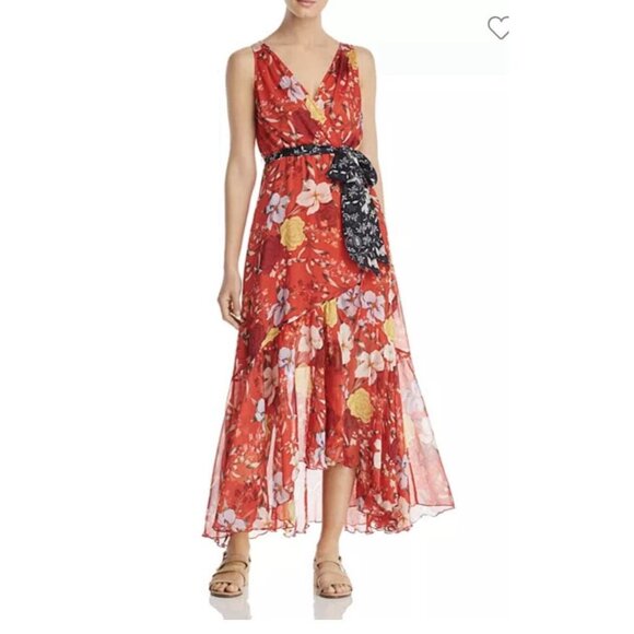 Johnny Was Jade Nidra Silk Wrap Dress Women’s Size Medium Floral (no Belt) Fairy - Picture 5 of 15